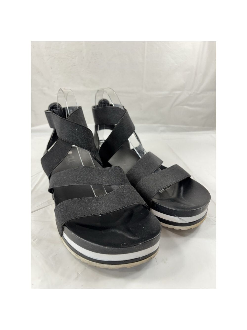 Air Underground Black Parisa platform Sandals Womans Size 12M